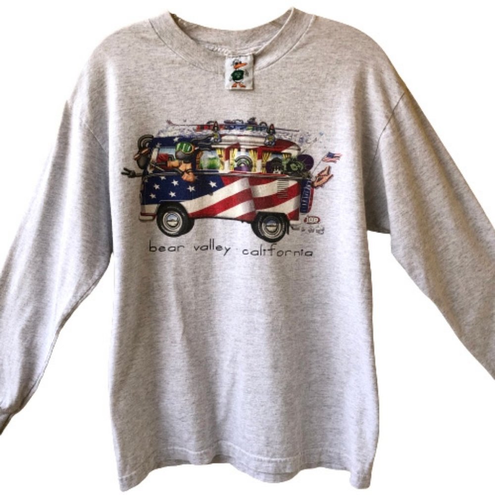 The Duck Company JOE Vintage T-Shirt BEAR VALLEY CA Long Sleeve